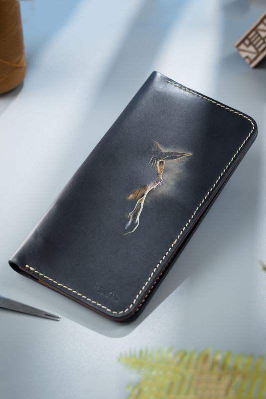 SHADOWED STALLION - Abstract Designer Wallet Art by MUSHI