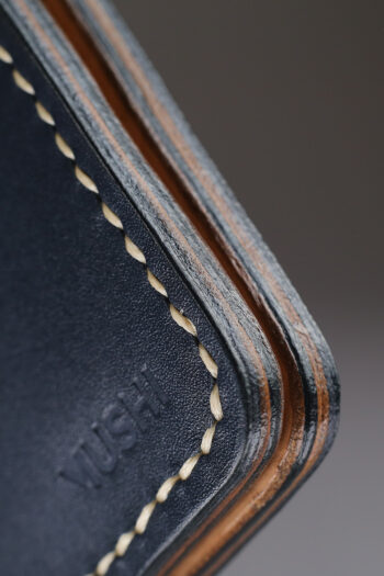 Long leather wallet with Turkish motif made from imported genuine leather for men and women