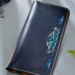 Handcrafted leather wallet gift for women in Pakistan.