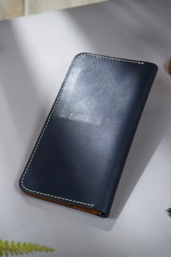 Long ART Wallets Prepared By MUSHI (Navy)