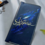 Urdu art wallet with inspirational quote design – by MUSHI