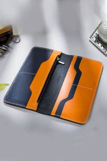 Tan and black Bi fold ART Wallets Prepared By MUSHI