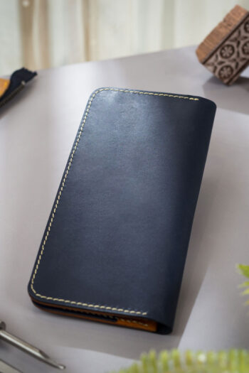 Long ART Wallets Prepared By MUSHI (NAVY)
