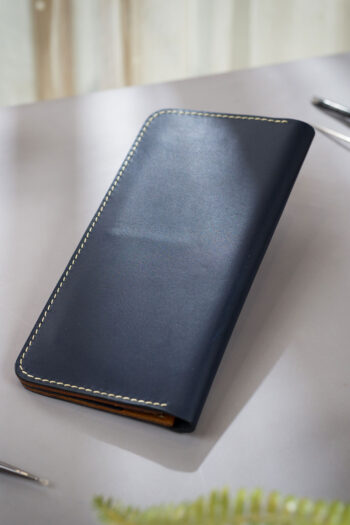 Blue Bi fold ART Wallets Prepared By MUSHI