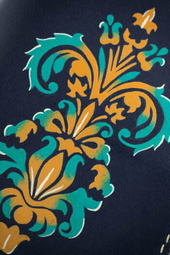 Classy Long Blue Wallet Prepared by MUSHI