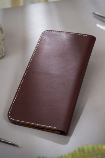 Burgundy Long ART Wallets Prepared By MUSHI