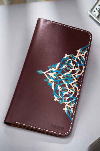 Persian art, cultural leather wallet prepared by MUSHI