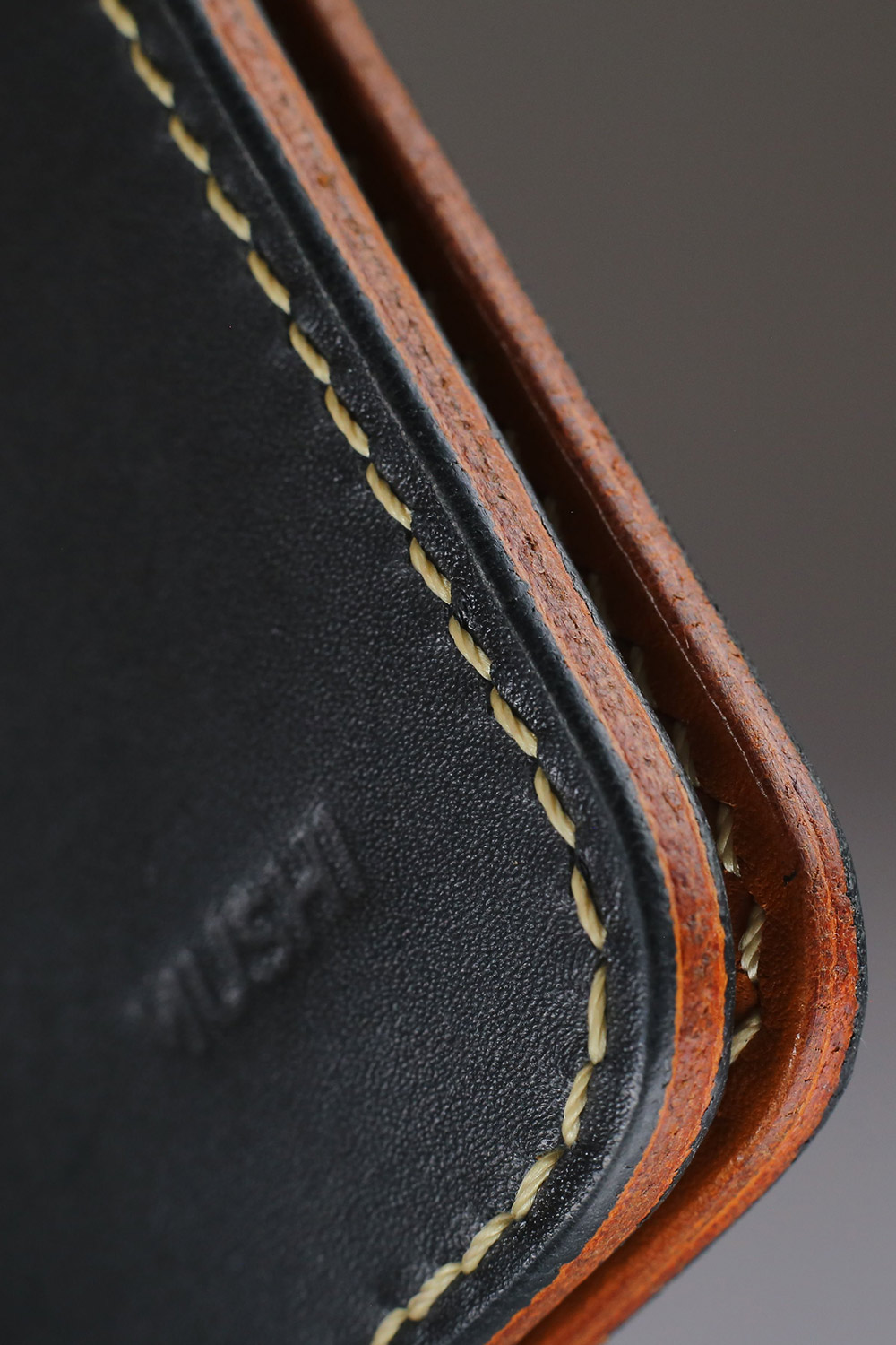 Black Leather Wallet by MUSHI Handmade leather Wallets By MUSHI
