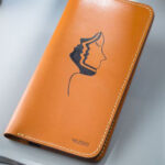 Long Leather Orange Dual Face Art Wallets Prepared By MUSHI