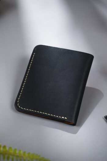 Luxury Black Leather Wallet Prepared By MUSHI