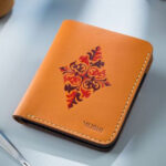 Floral Leather Art Wallet Prepared By MUSHI