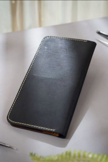 Black Bi fold ART Wallets Prepared By MUSHI