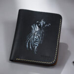 Genuine Leather Zebra Art Wallet Prepared By MUSHI