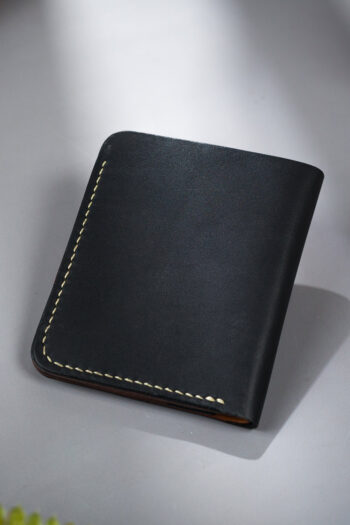 Full Grain Black Leather Wallets Prepared By MUSHI