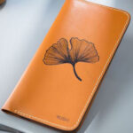Swirling Leather Art Wallet Prepared By MUSHI