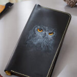 Hunter OWL ART on MUSHI Long wallet by MUSHI