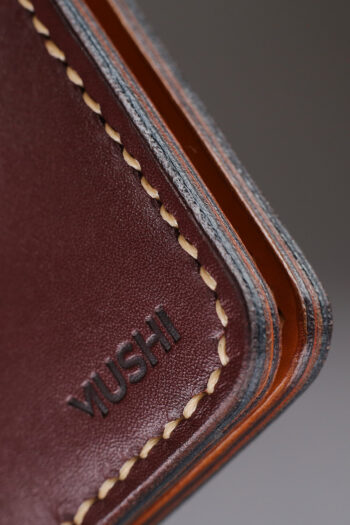 Genuine Leather brown Wallet Prepared By MUSHI
