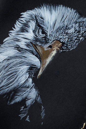 Genuine Full Grain Black Leather Wallet Prepared By MUSHI