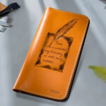 Artistic wallet gift with meaningful quo